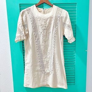 Embroidered Mexican Mini Dress